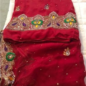 Gorgeous Red Saree